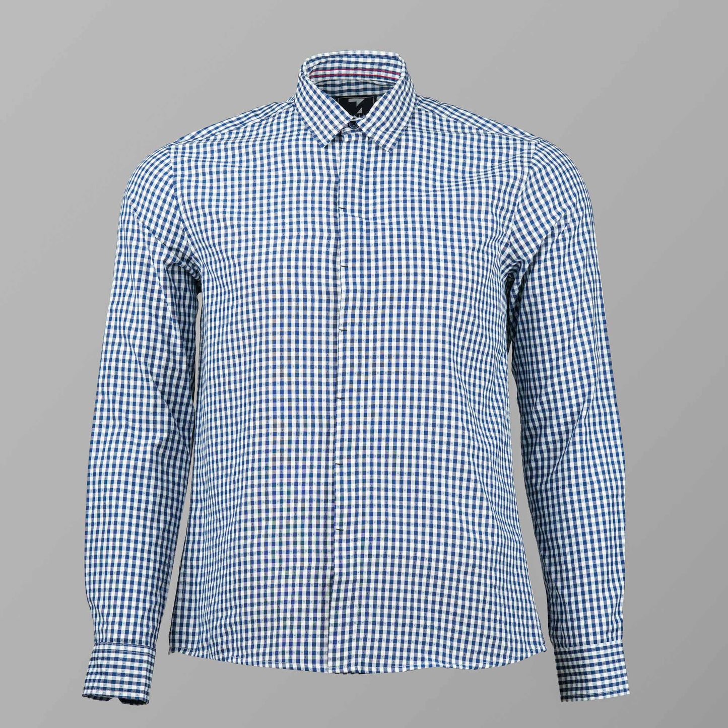 Mens Navy & White Shirt