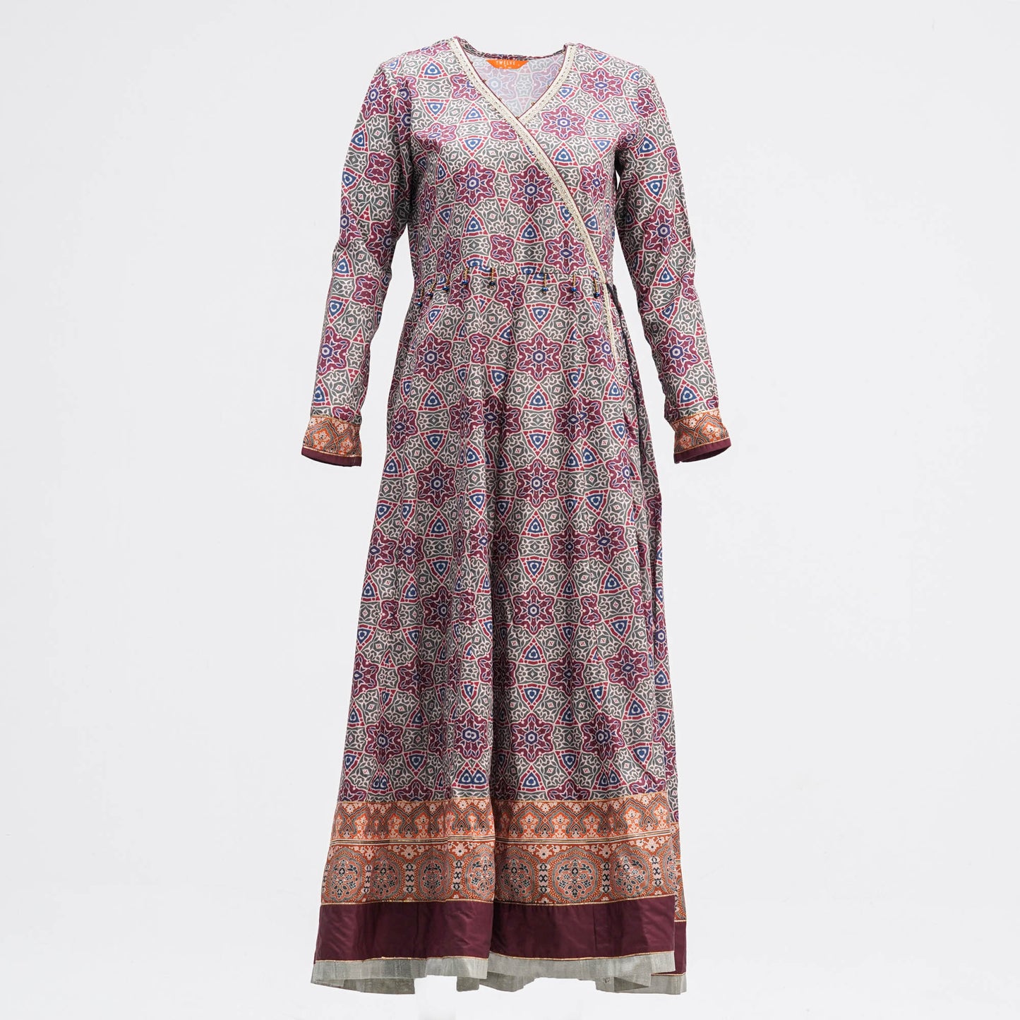Womens Ethnic Floral Gown
