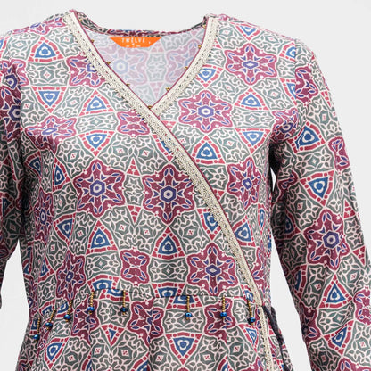 Womens Ethnic Floral Gown