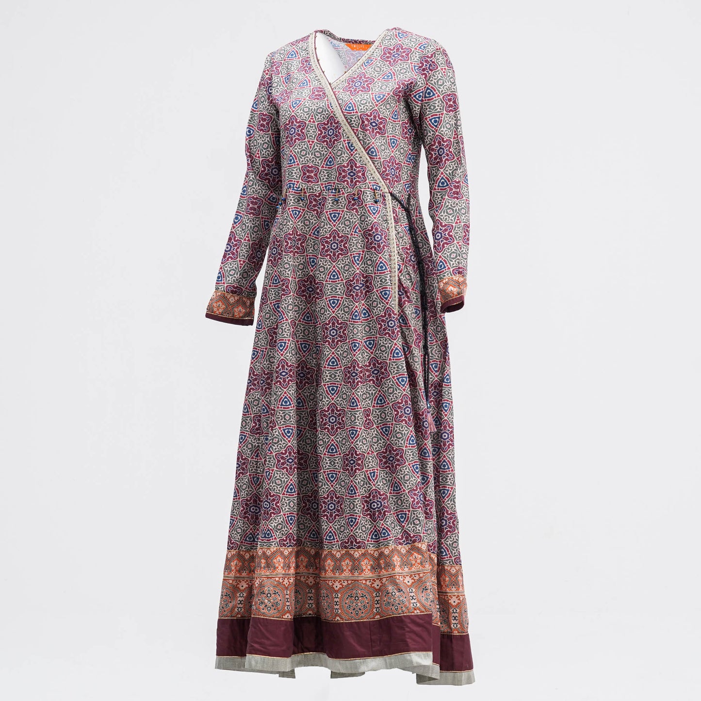 Womens Ethnic Floral Gown
