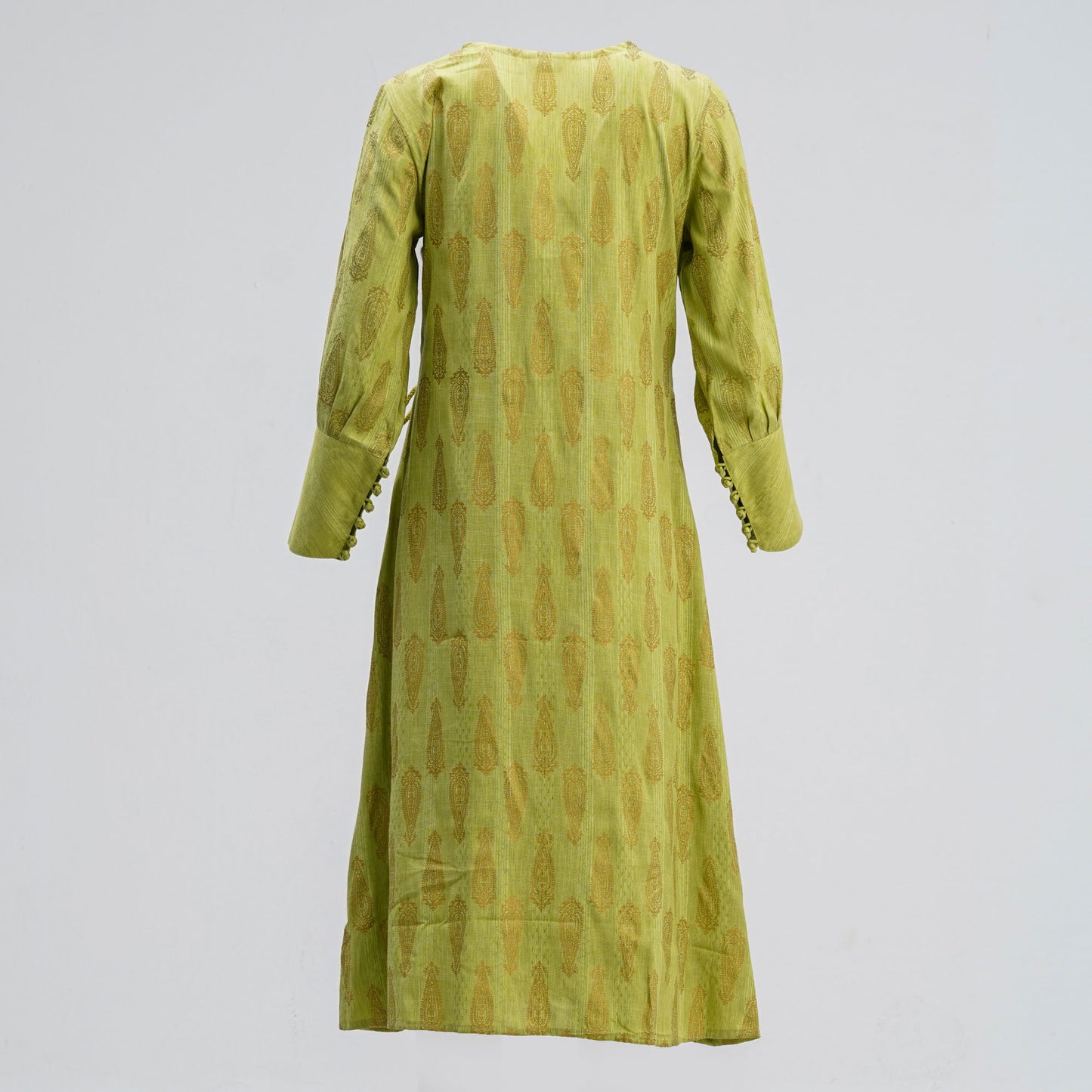 Women Neon Green Cotton Kurti
