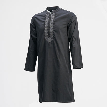 MENS EMBROIDERY PANJABI BLACK