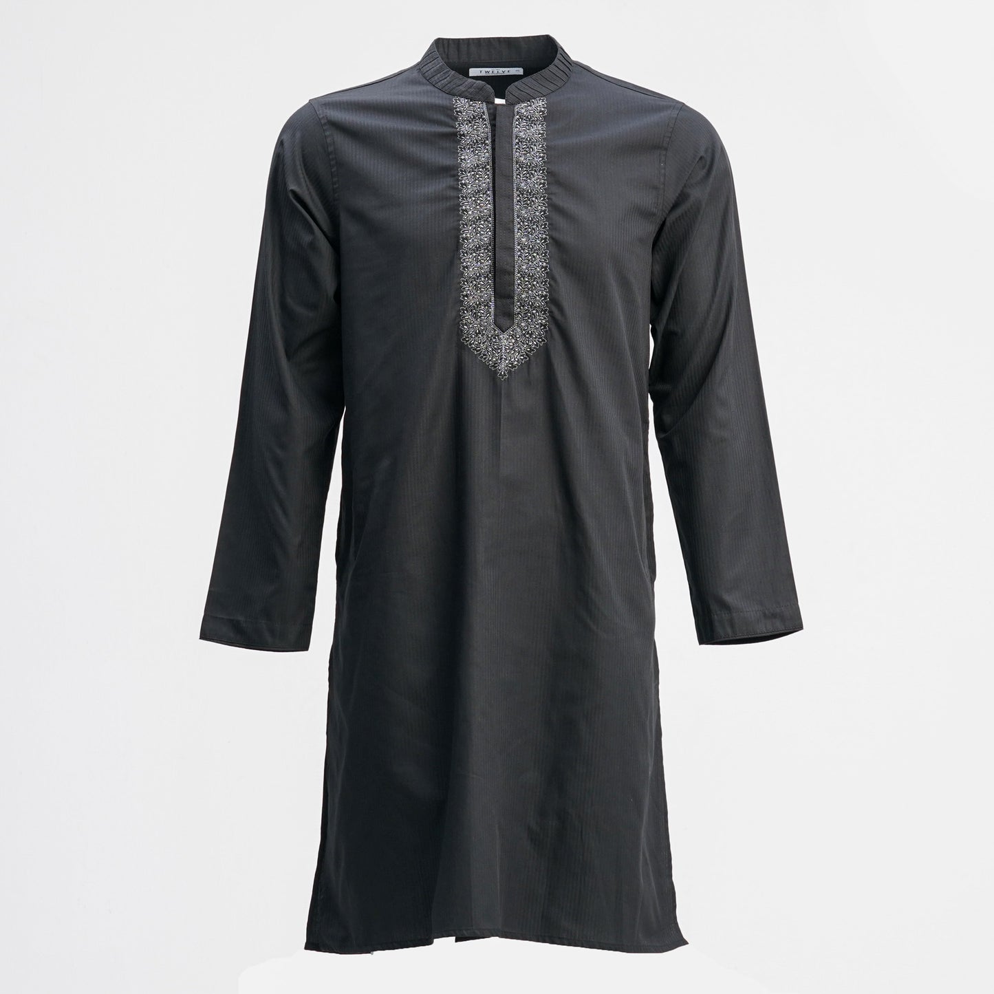 MENS EMBROIDERY PANJABI BLACK