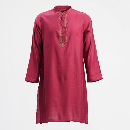 Mens Maroon Panjabi