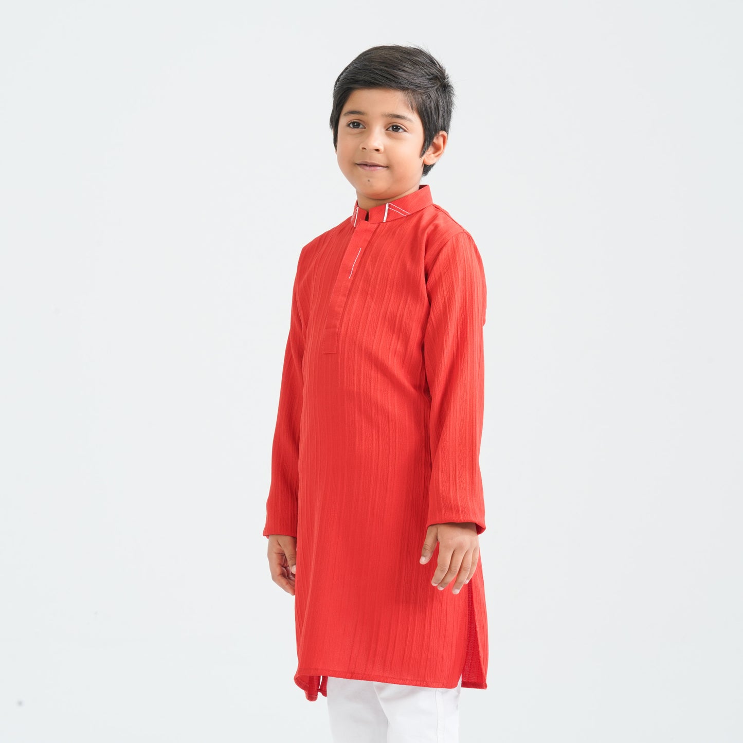 Boys Red Blended Panjabi