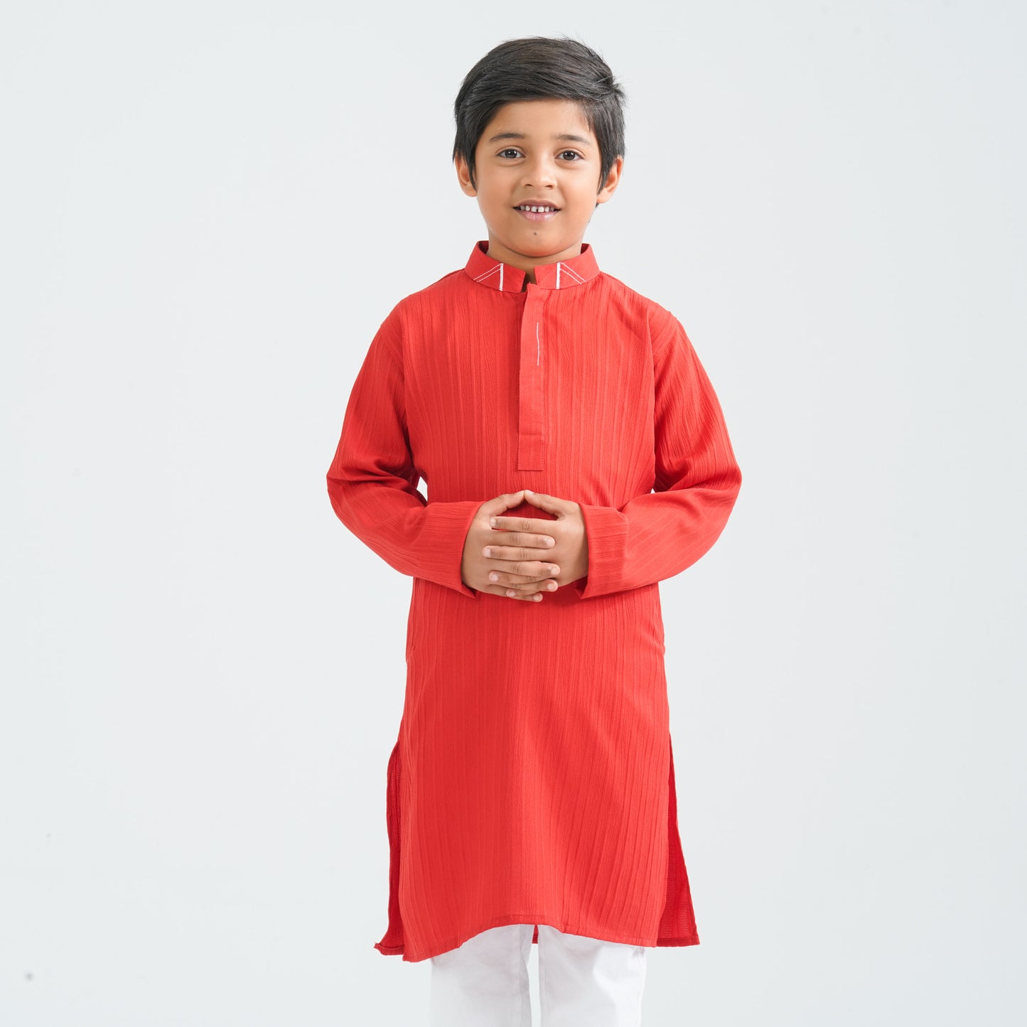 Boys Red Blended Panjabi