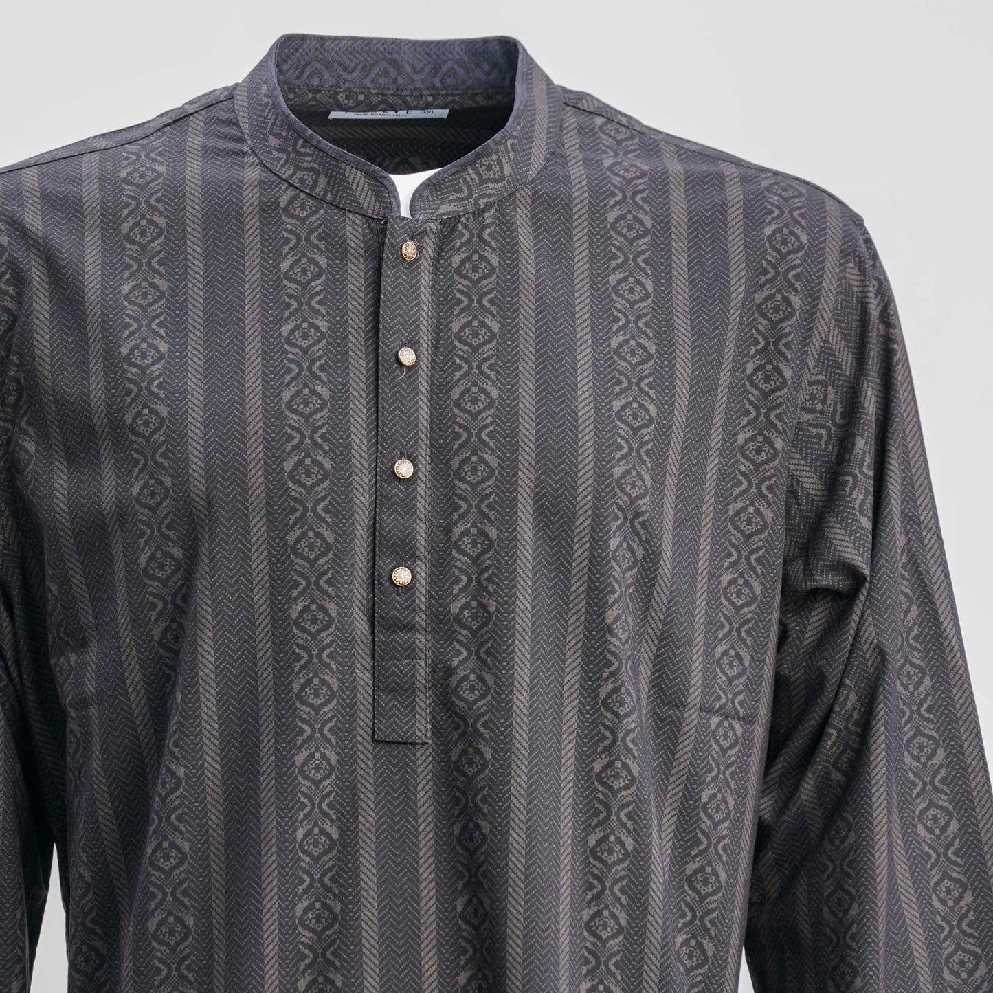 Mens Basic Panjabi-BLACK