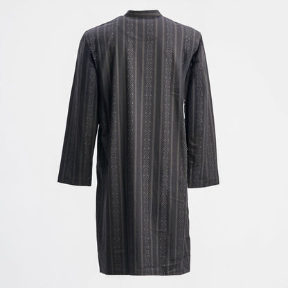 Mens Basic Panjabi-BLACK