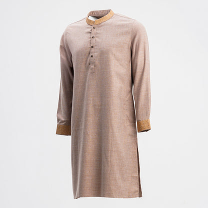 Mens Panjabi Chestnut