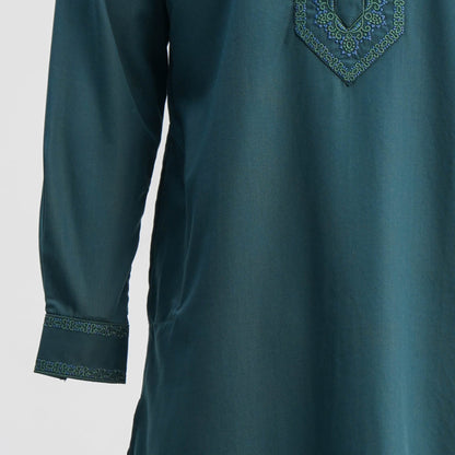 Mens Panjabi Forest Green