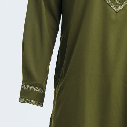 Mens Premium Panjabi Army Green