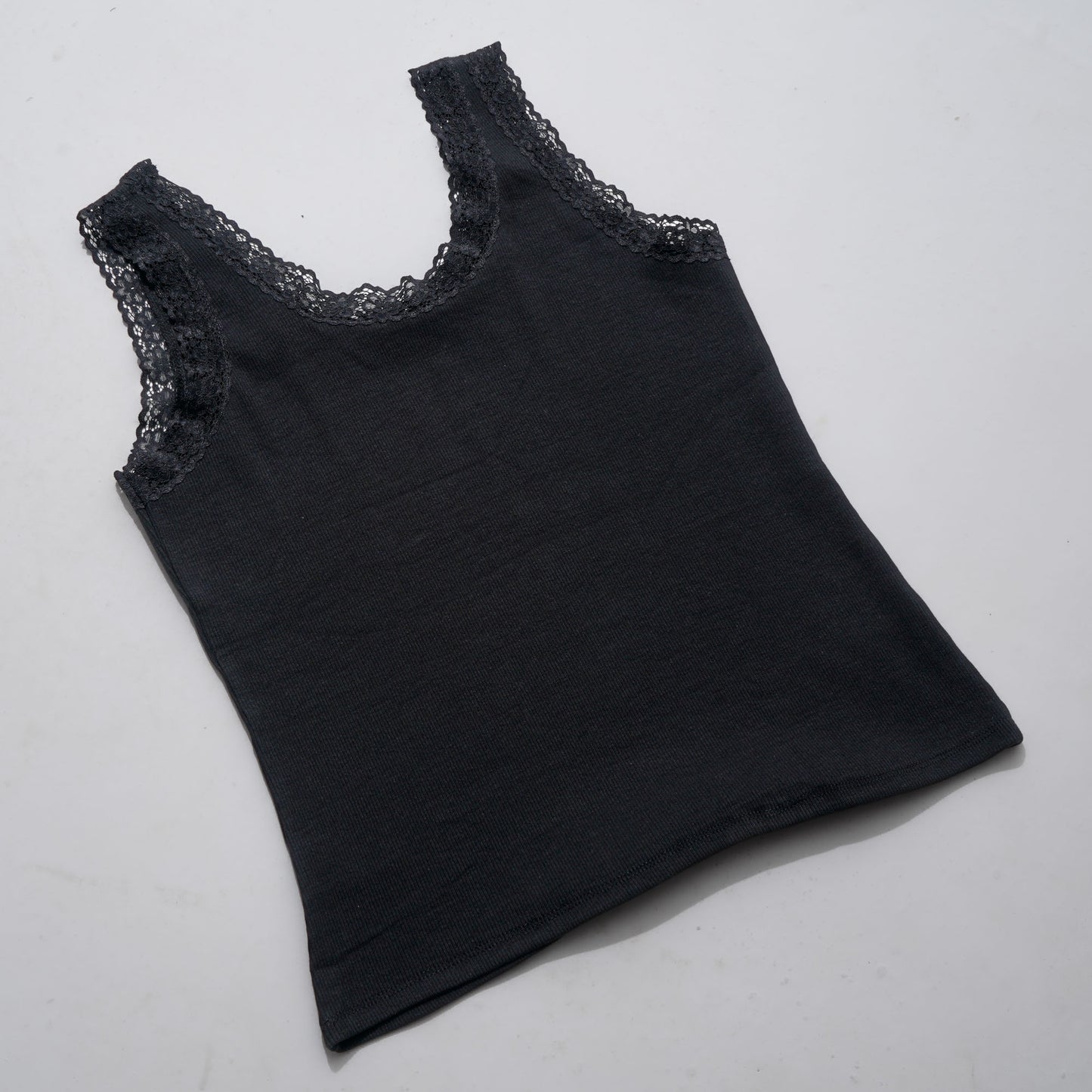 Womens Black & Beige Tank Top