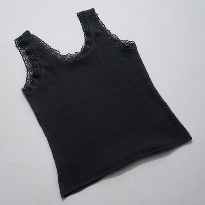 Womens Black & Beige Tank Top