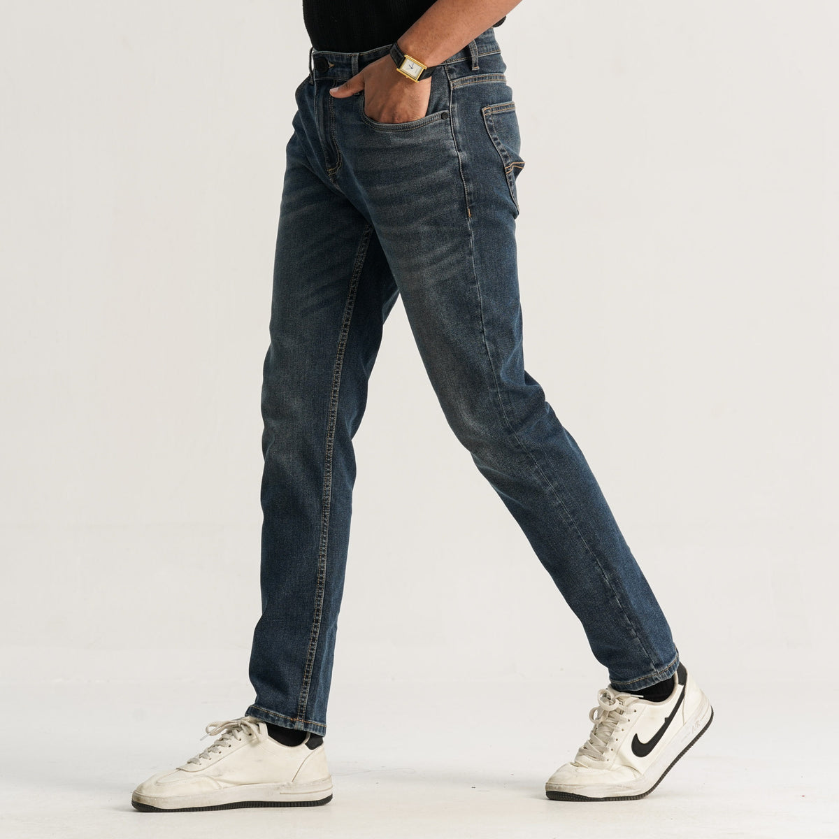 Mens Blue Denim Pant