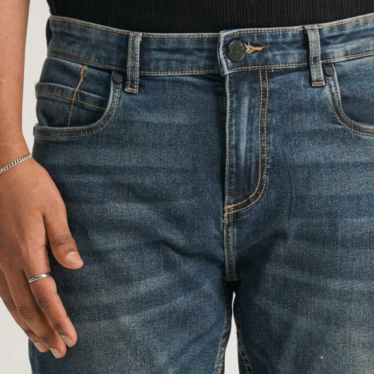 Mens Blue Denim Pant