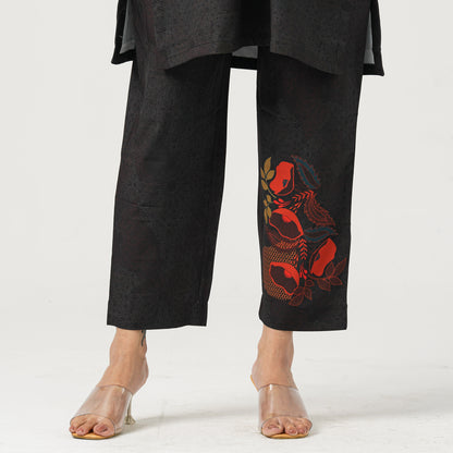 Women’s Blended Silk Printed Two-Piece Set