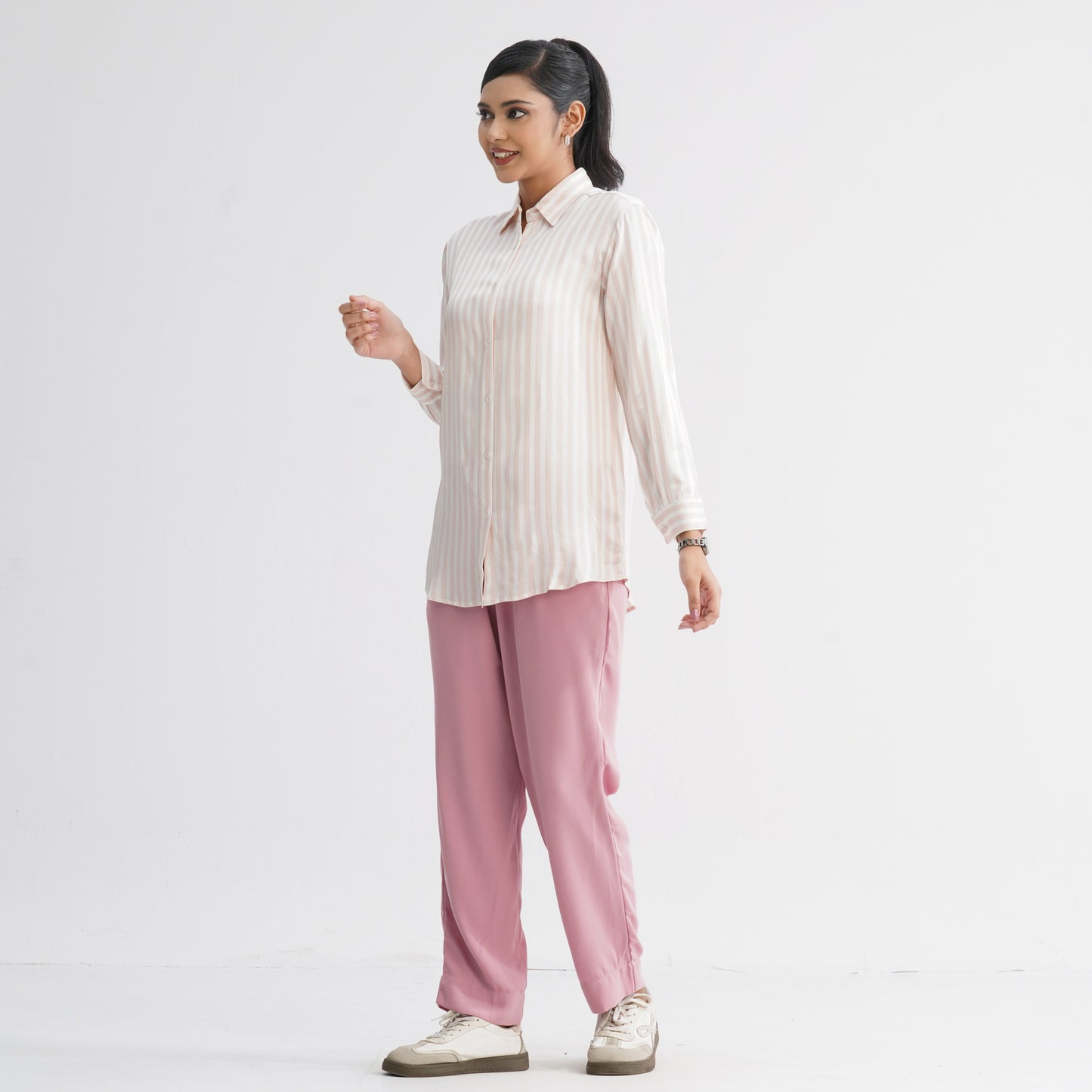 Women’s Pink Stripe Shirt