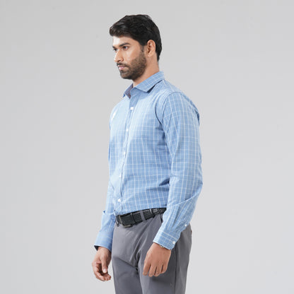 Mens Grey Check Shirt