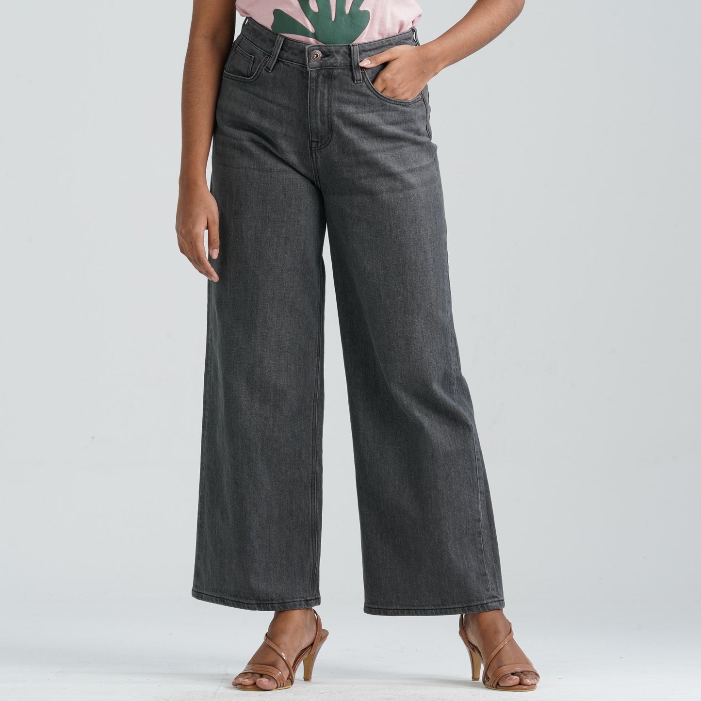 Women's Denim Wide Leg Pant