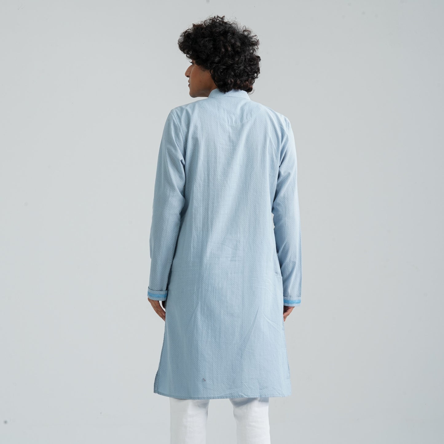 Men's Sky Blue Panjabi