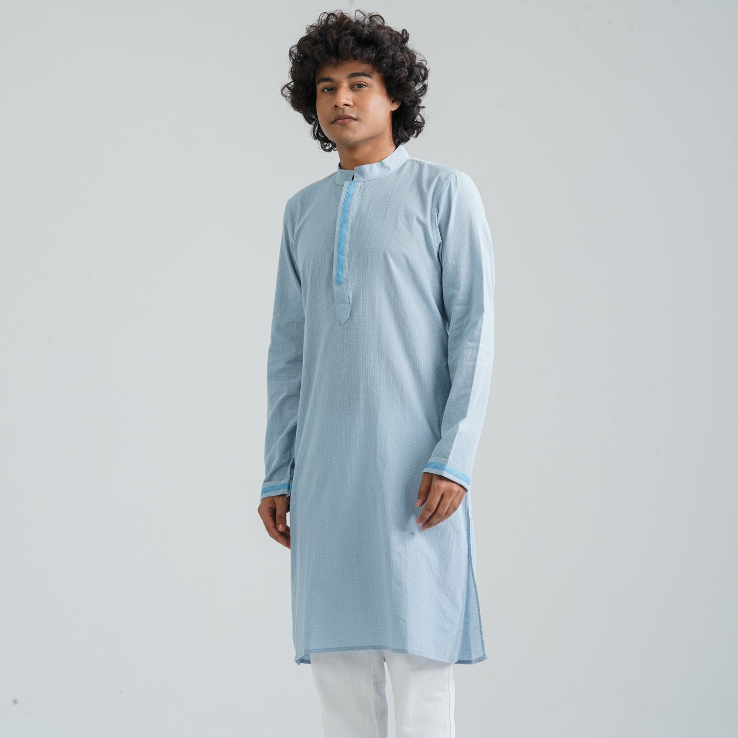 Men's Sky Blue Panjabi