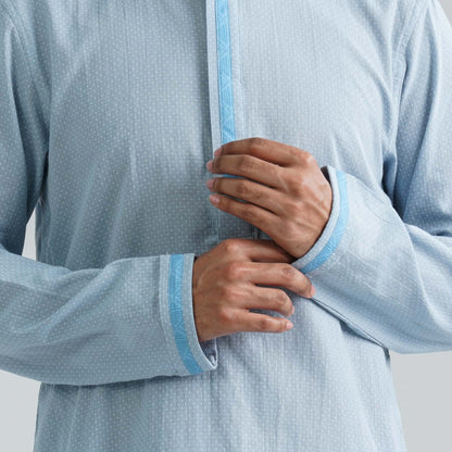 Men's Sky Blue Panjabi