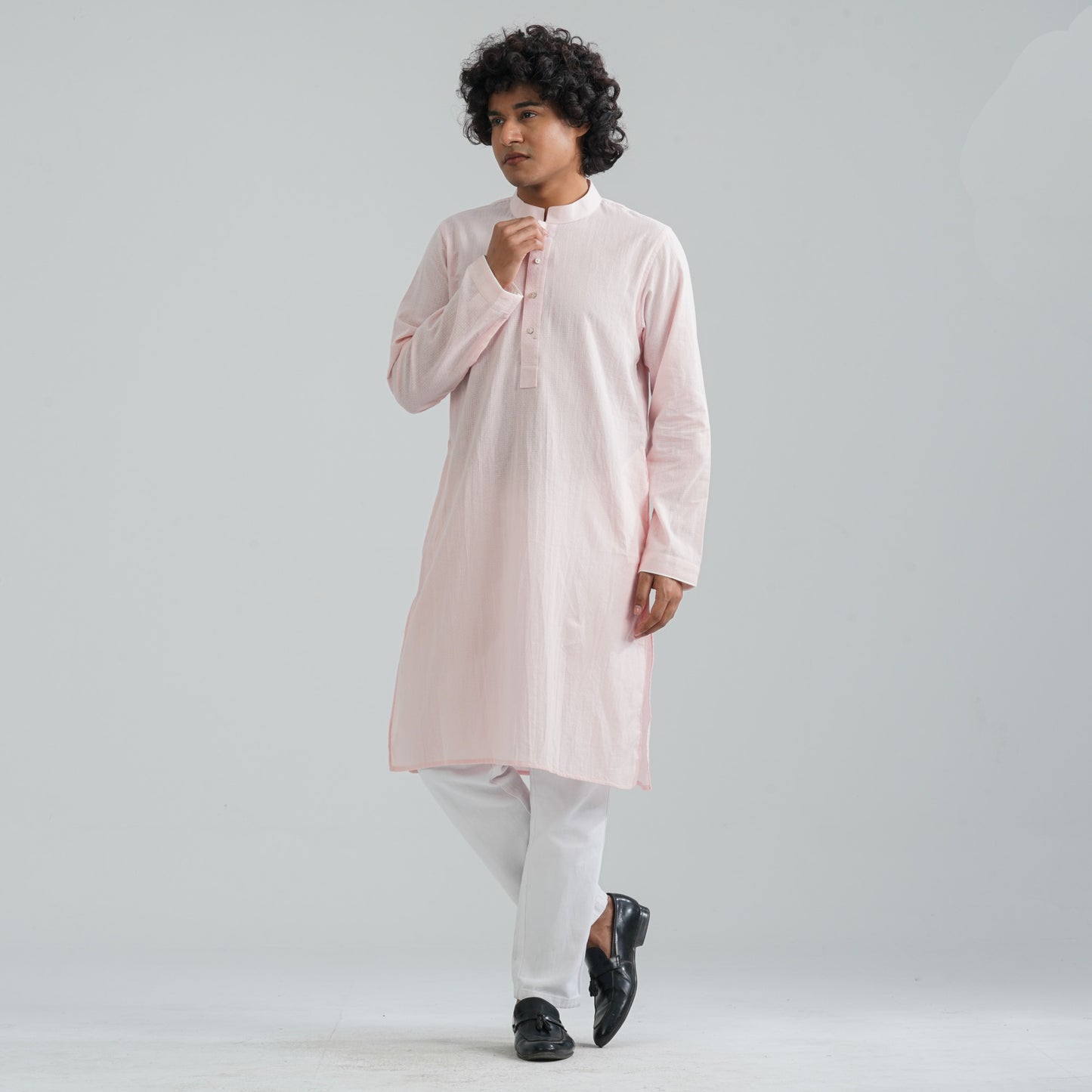 Men's Pastel Pink Panjabi