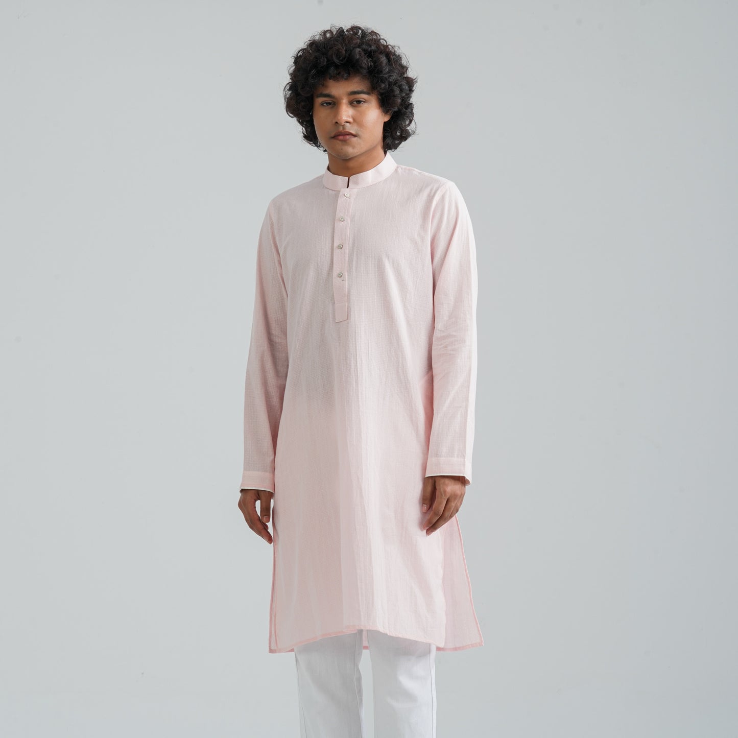 Men's Pastel Pink Panjabi