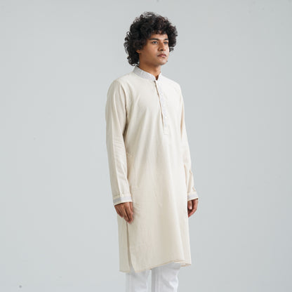 Men's Beige Panjabi