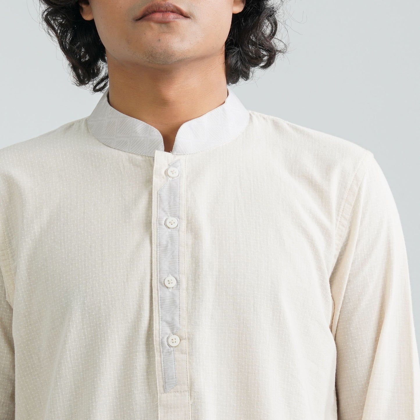 Men's Beige Panjabi