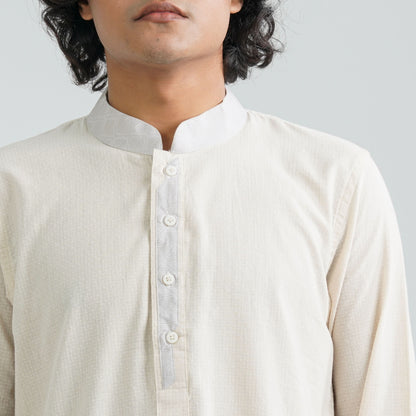 Men's Beige Panjabi