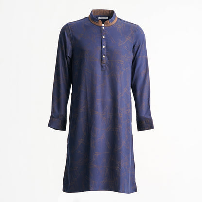 Mens Navy & Coffee Panjabi