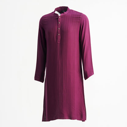 Mens Violet Basic Panjabi