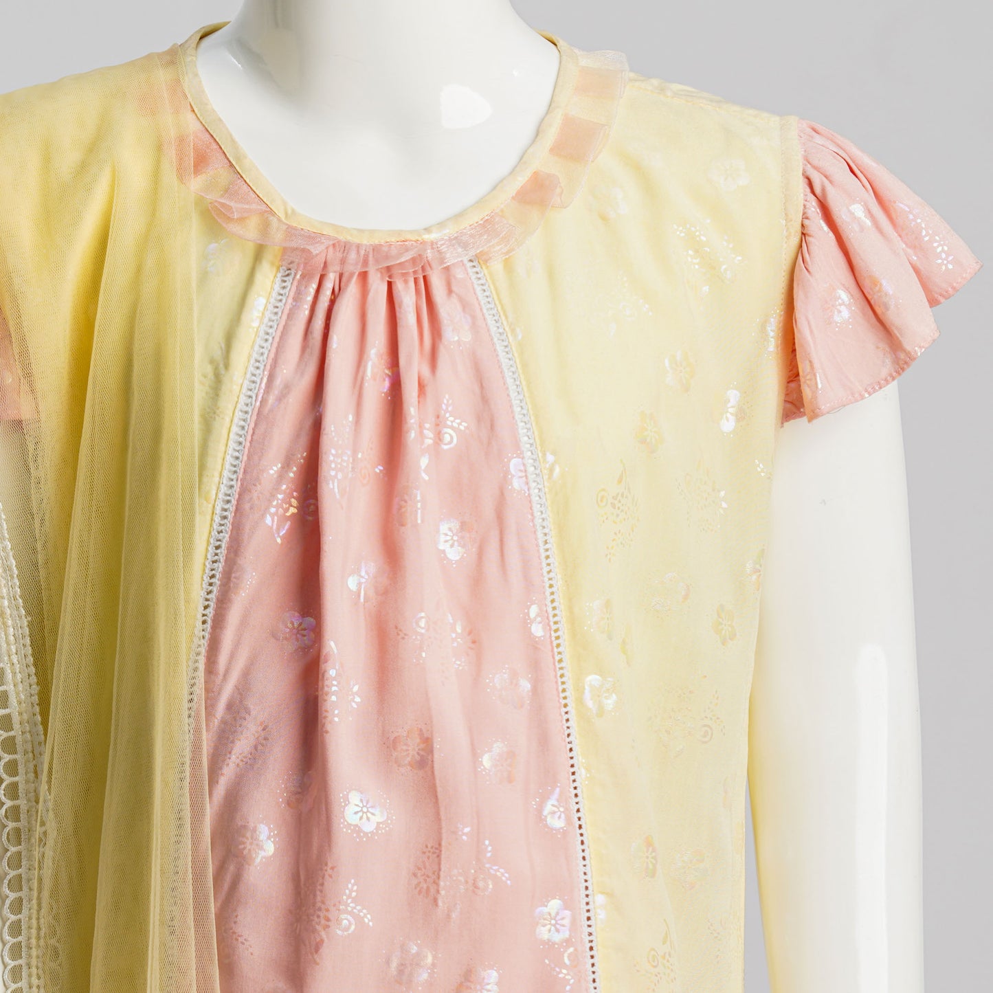 Girls 3Pcs-Peach Yellow