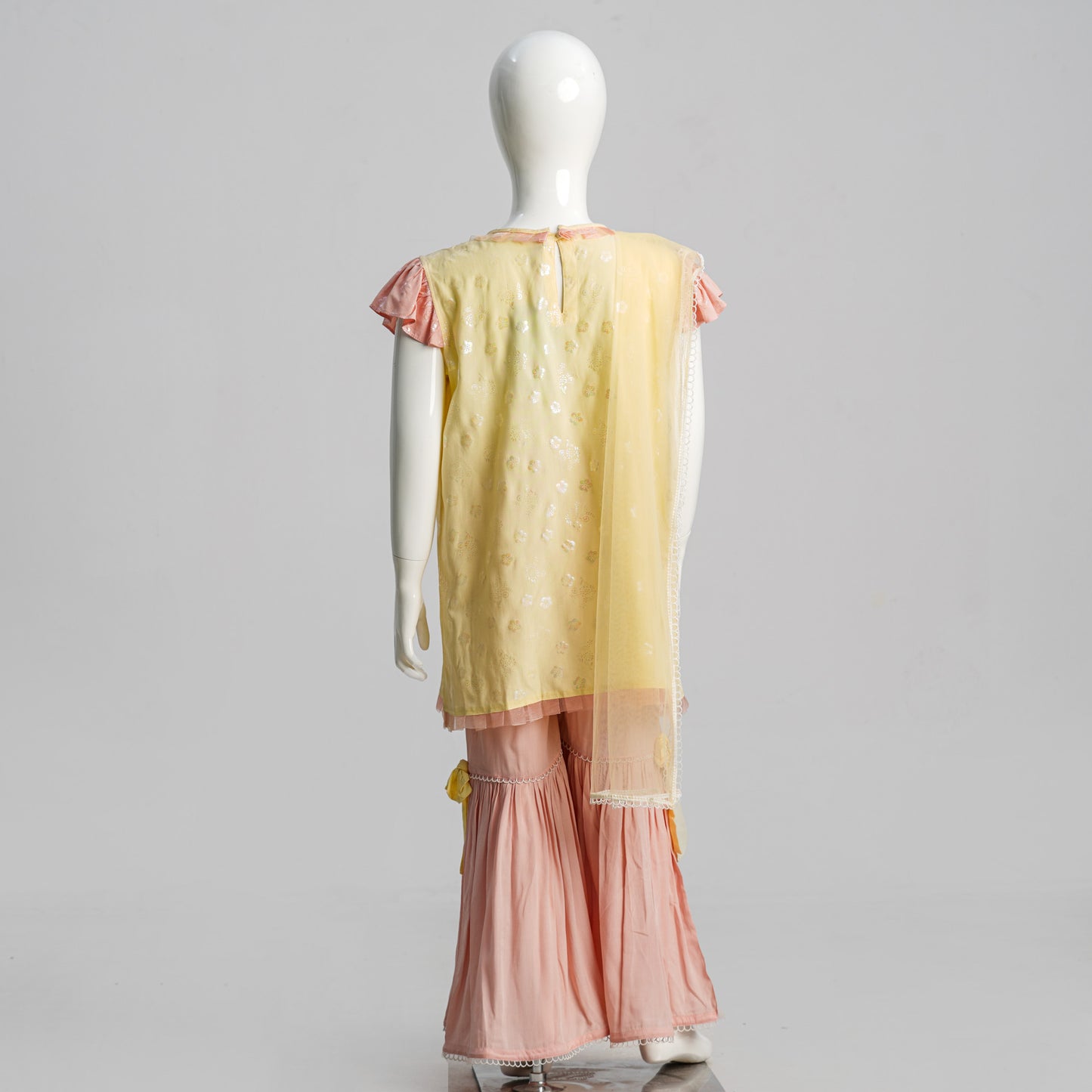 Girls 3Pcs-Peach Yellow