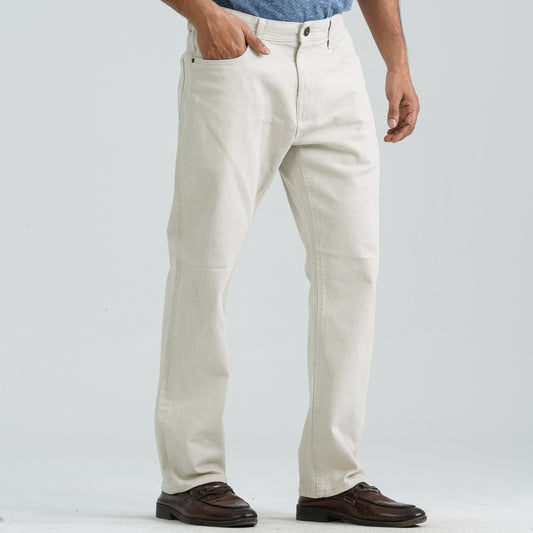 Men’s Light Beige Twill Pant