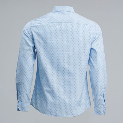 Mens Sky Blue Formal Shirt