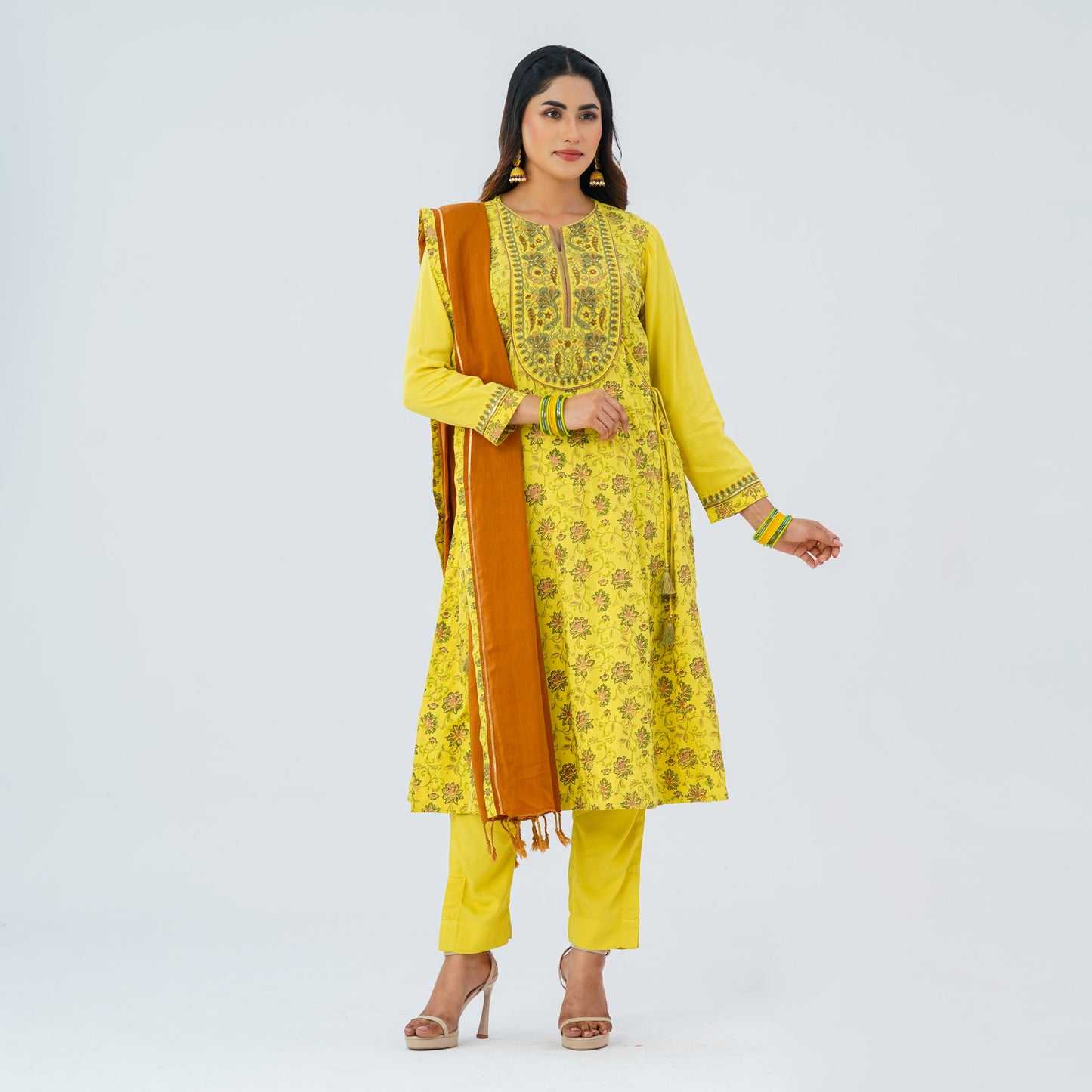 Women’s Viscose Three Piece Ethnic Set
