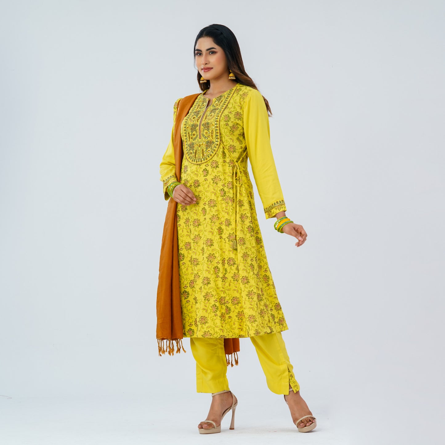 Women’s Viscose Three Piece Ethnic Set