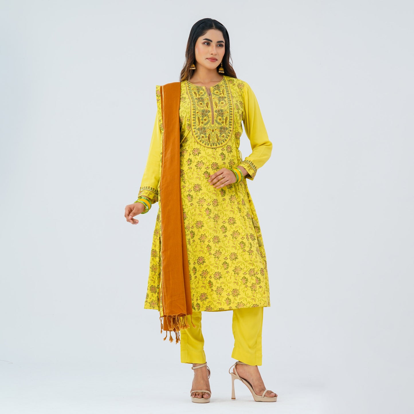 Women’s Viscose Three Piece Ethnic Set