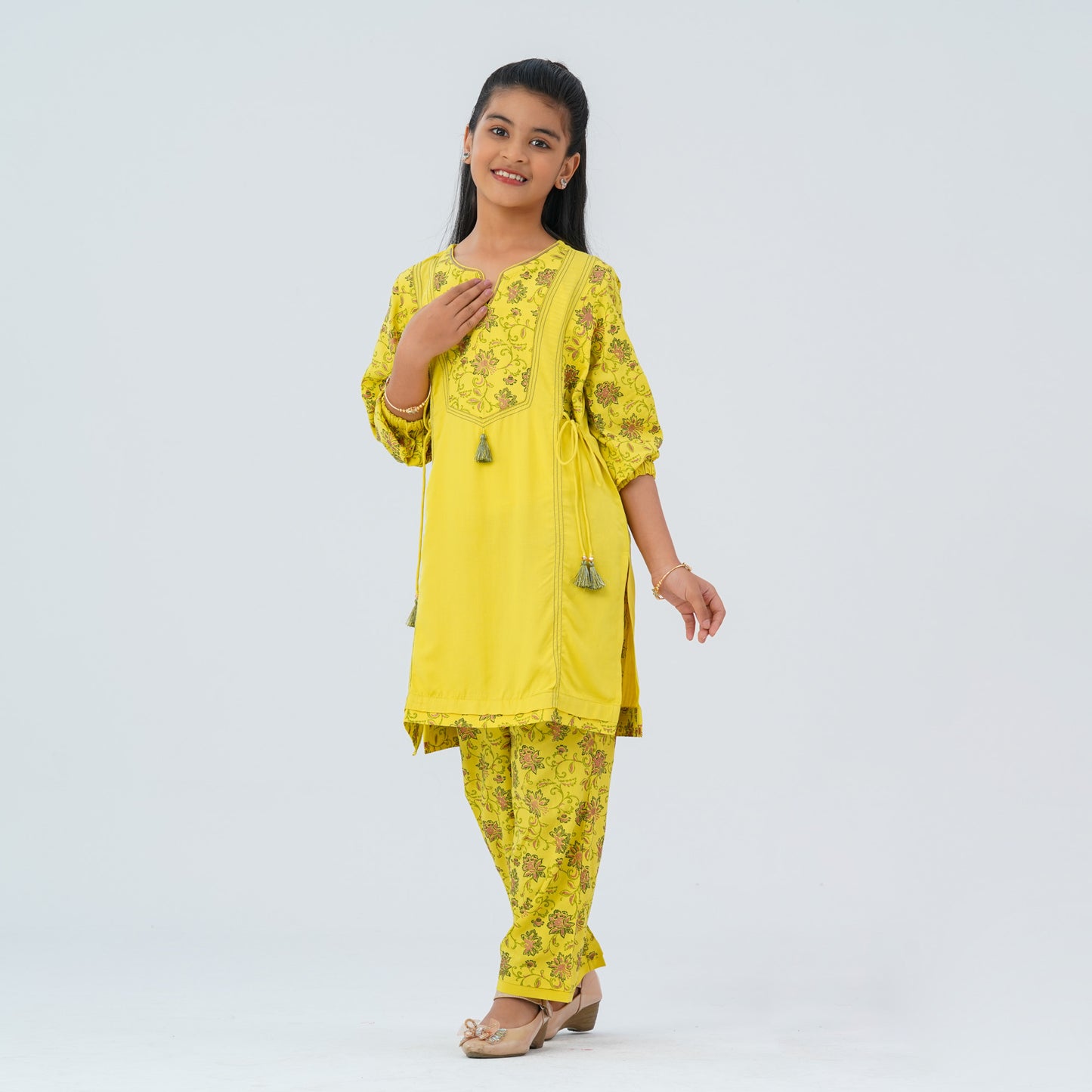 Girl's Viscose Two Piece Set