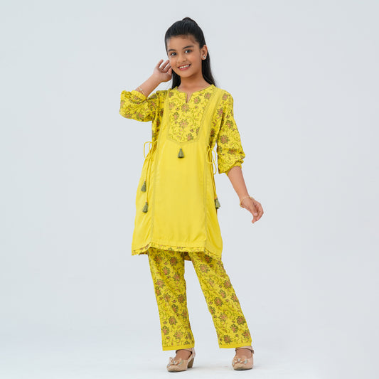 Girl's Viscose Two Piece Set