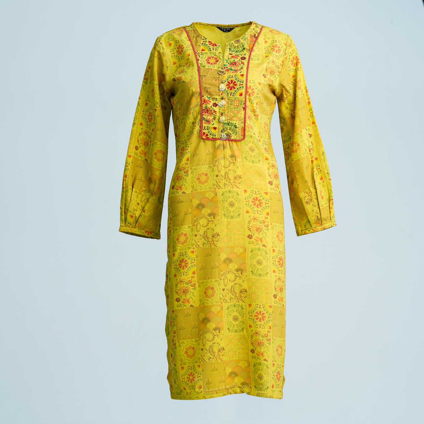 Women's Mustard Kurti