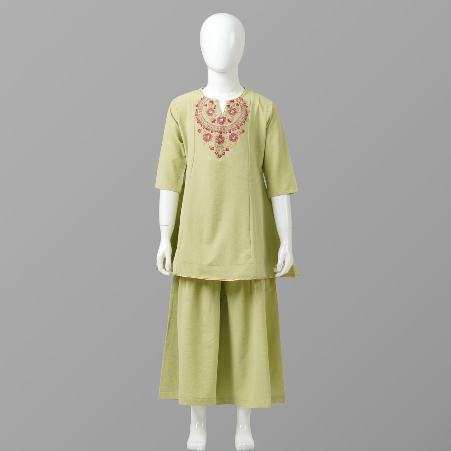 Girls Green Two Piece Set