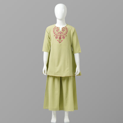 Girls Green Two Piece Set