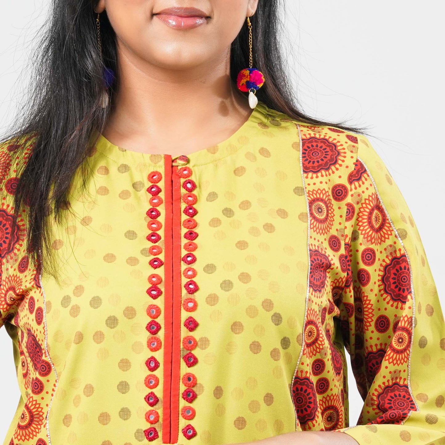 Women’s Printed Silk Kurti
