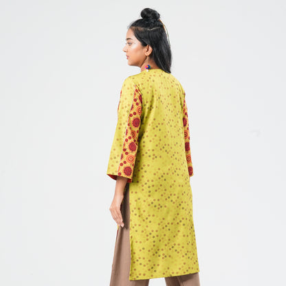 Women’s Printed Silk Kurti