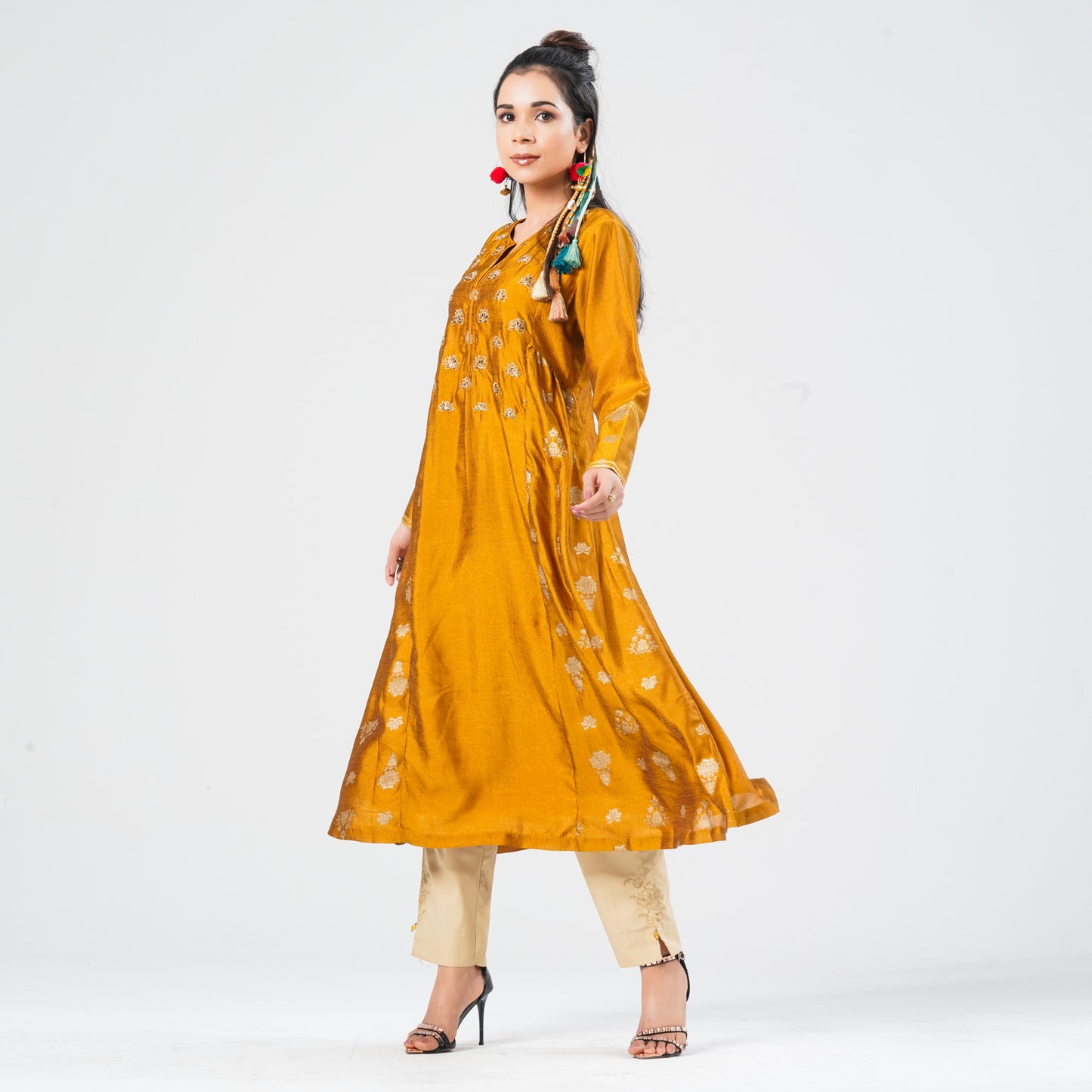 Women’s Double-Layer Silk Kurti