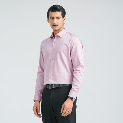 Men’s Dusty Pink Satin Lycra Shirt