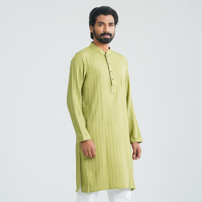 Mens Green Basic Panjabi